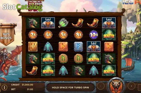 Скрин2. VIKING RUSH (ICGINDIA) слот