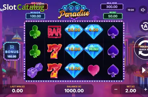 Скрин2. Neon Paradise: Hold and Win слот