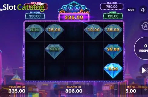 Скрин3. Neon Paradise: Hold and Win слот
