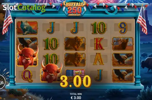 Скрин3. Buffalo 250 Anniversary слот
