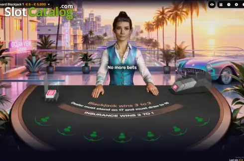 Скрин2. iDealer Boulevard Blackjack слот
