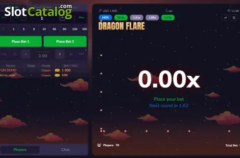 Скрин2. Dragon Flare слот