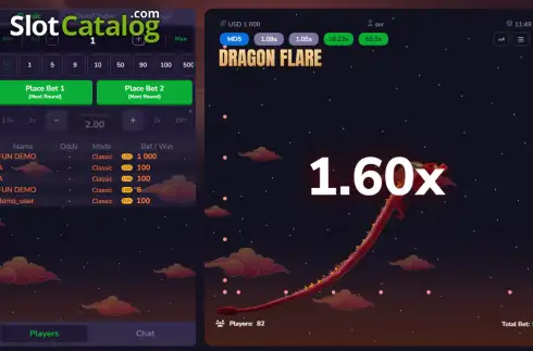Скрин3. Dragon Flare слот