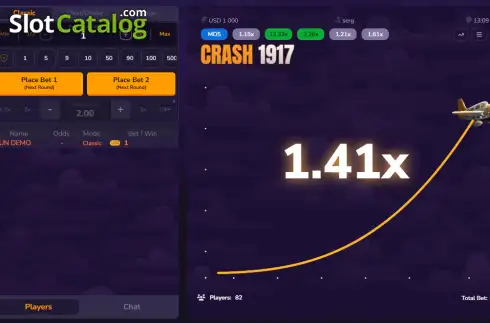 Скрин2. Crash 1917 слот