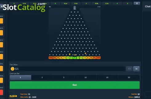 Скрин3. Plinko (iMoon) слот
