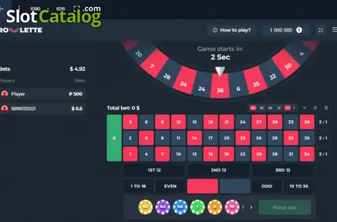 Скрин2. Roulette (InOut Games) слот