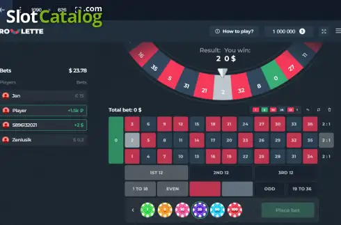 Скрин3. Roulette (InOut Games) слот