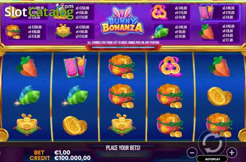 Скрин2. Bunny Bonanza (Jogo Global) слот
