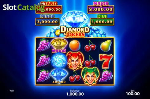 Скрин2. Diamond & Jokers слот