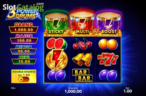 Скрин2. 3 Power Drums слот
