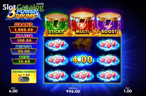 Скрин3. 3 Power Drums слот
