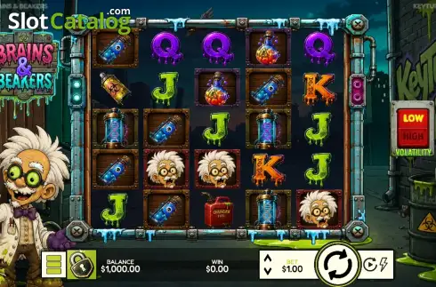 Скрин2. BRAINS AND BEAKERS слот
