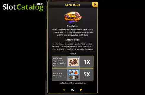 Скрин9. Thai Fish Prawn Crab (KingMidas Games) слот