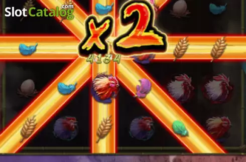 Скрин2. Rooster Blitz слот