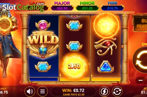 Скрин3. Voltage Blitz King Ra слот