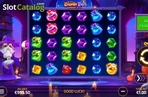 Скрин2. Wizard’s Whirl Cascade Rush слот