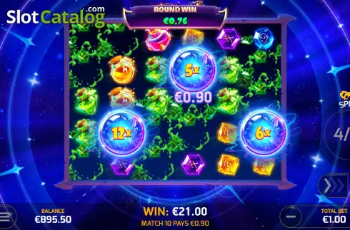 Скрин3. Wizard’s Whirl Cascade Rush слот