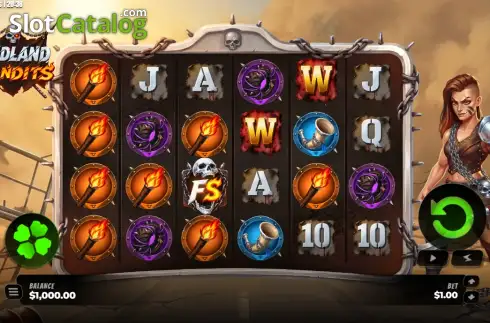 Скрин2. Badland Bandits слот
