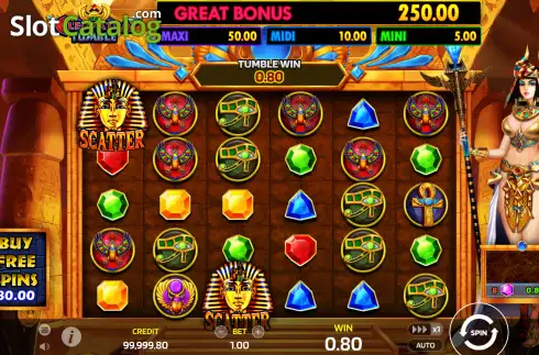 Скрин2. Cleopatra Tumble слот