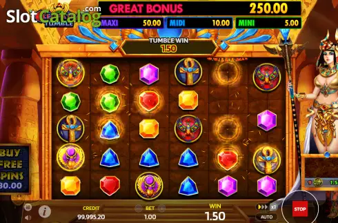 Скрин3. Cleopatra Tumble слот