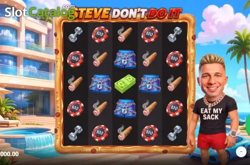 Скрин2. Steve Don't Do It слот