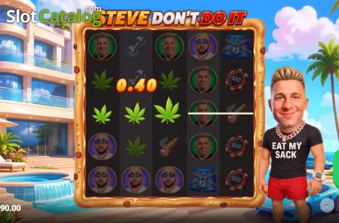 Скрин3. Steve Don't Do It слот