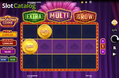 Скрин2. 3 Broadway Coins слот