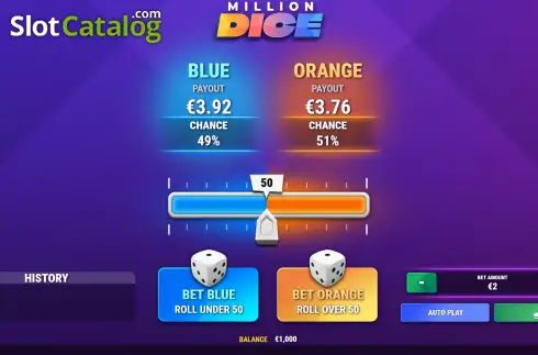 Скрин2. Million Dice слот