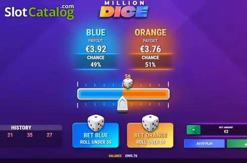 Скрин3. Million Dice слот