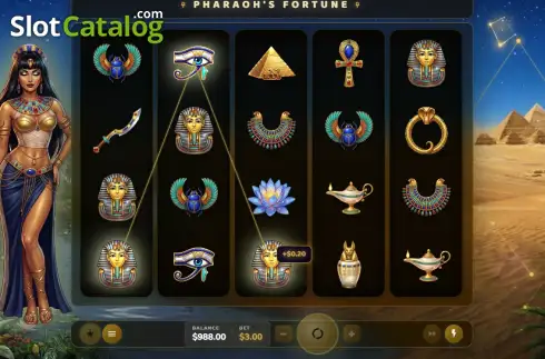 Скрин3. Pharaoh’s Fortune слот