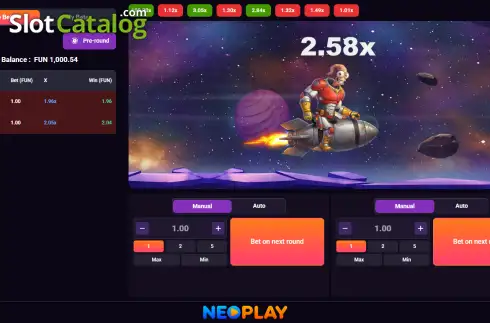 Скрин2. Space Rider слот