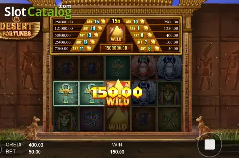Скрин3. Desert Fortunes слот
