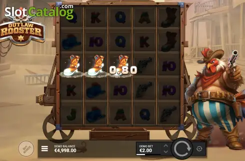 Скрин3. Outlaw Rooster слот