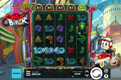 Скрин3. Toon Biker слот