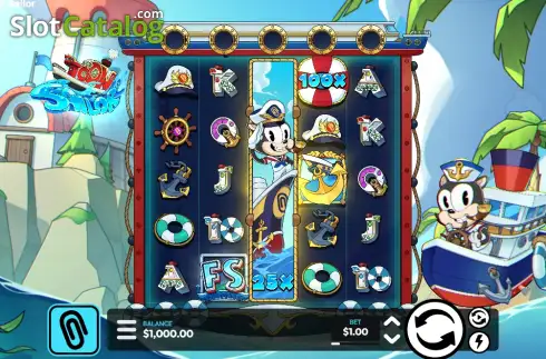 Скрин2. Toon Sailor слот