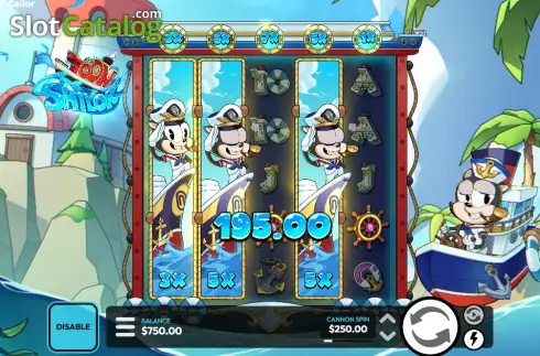 Скрин3. Toon Sailor слот