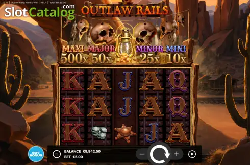 Скрин2. Outlaw Rails: Hold & Win слот