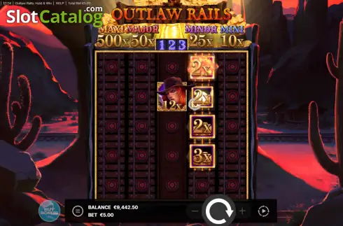 Скрин3. Outlaw Rails: Hold & Win слот