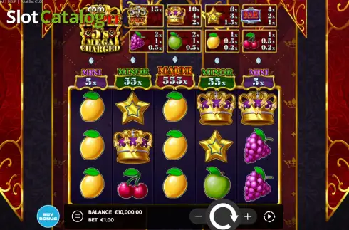 Скрин2. Triple 5's Megacharged слот