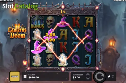 Скрин3. Lanterns of Doom слот