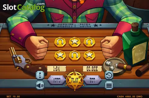 Скрин2. Sheriff's Coins слот