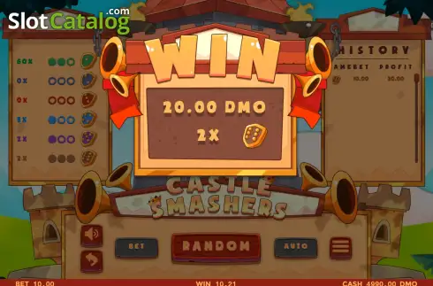 Скрин3. Castle Smashers слот