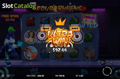 Скрин3. Four Queens слот