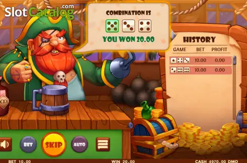 Скрин3. Pirate Dice (Pixmove Games) слот