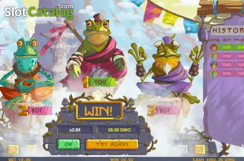Скрин3. Monk Frogs слот