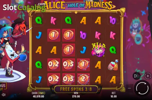 Скрин3. Alice: Hole of Madness слот