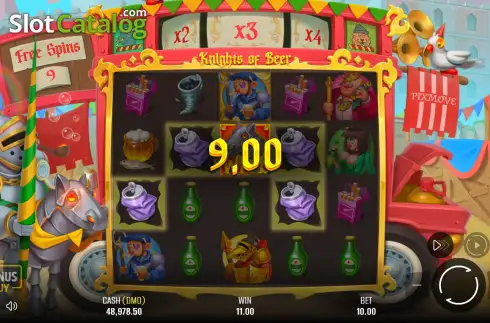 Скрин3. Knights of Beer слот