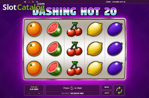 Скрин2. Dashing Hot 20 слот
