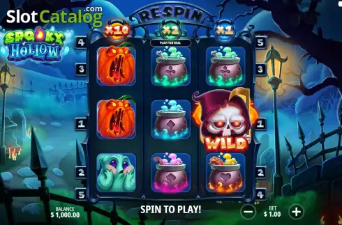 Скрин2. Spooky Hollow слот
