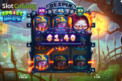 Скрин3. Spooky Hollow слот